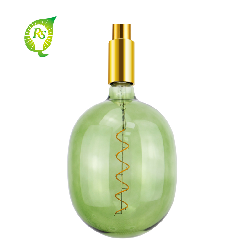 T180 EGG Green angro cafe shop decorare LED filament lumina
